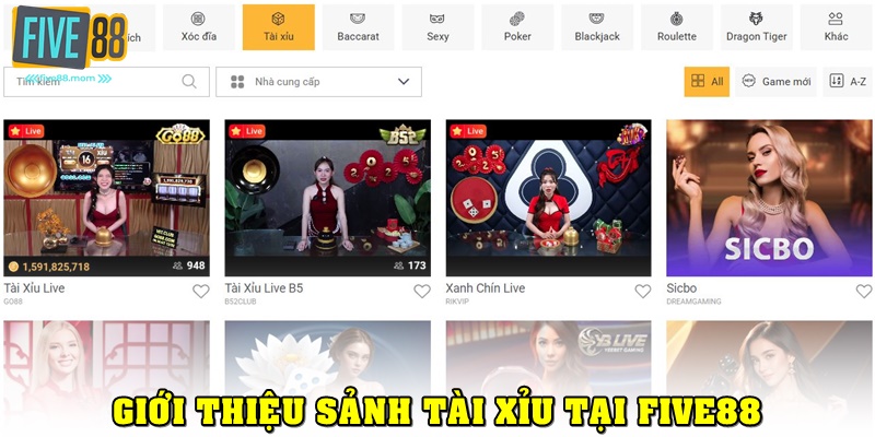 Giới thiệu về Tài xỉu FIVE88